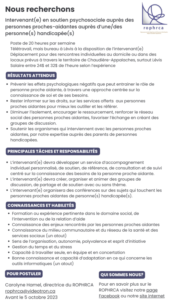 Offre d’emploi PPA